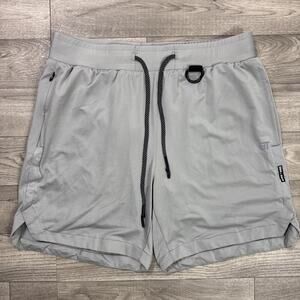 Born Tough Airpro 2 in 1 Training Shorts Lined Athletic Gray sz L